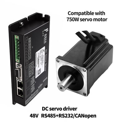 48V 12A Servo Drive ولتاژ پایین با کنترل چرخش موقعیت سرعت و RS232 RS485 CAN برای روبات های AGV